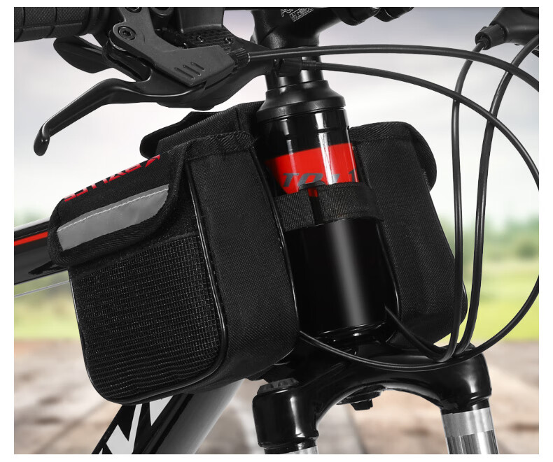 BATTLE Mountain Bike Handlebar Bag, Bicycle Accessory, Universal Handlebar Saddle Bag, Phone Pouch 9