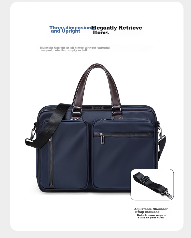 GOLF Business Briefcase for Men with Multiple Compartments, Handheld Bag for 15.6-Inch Laptop, Gift for Boyfriend Or Father 9