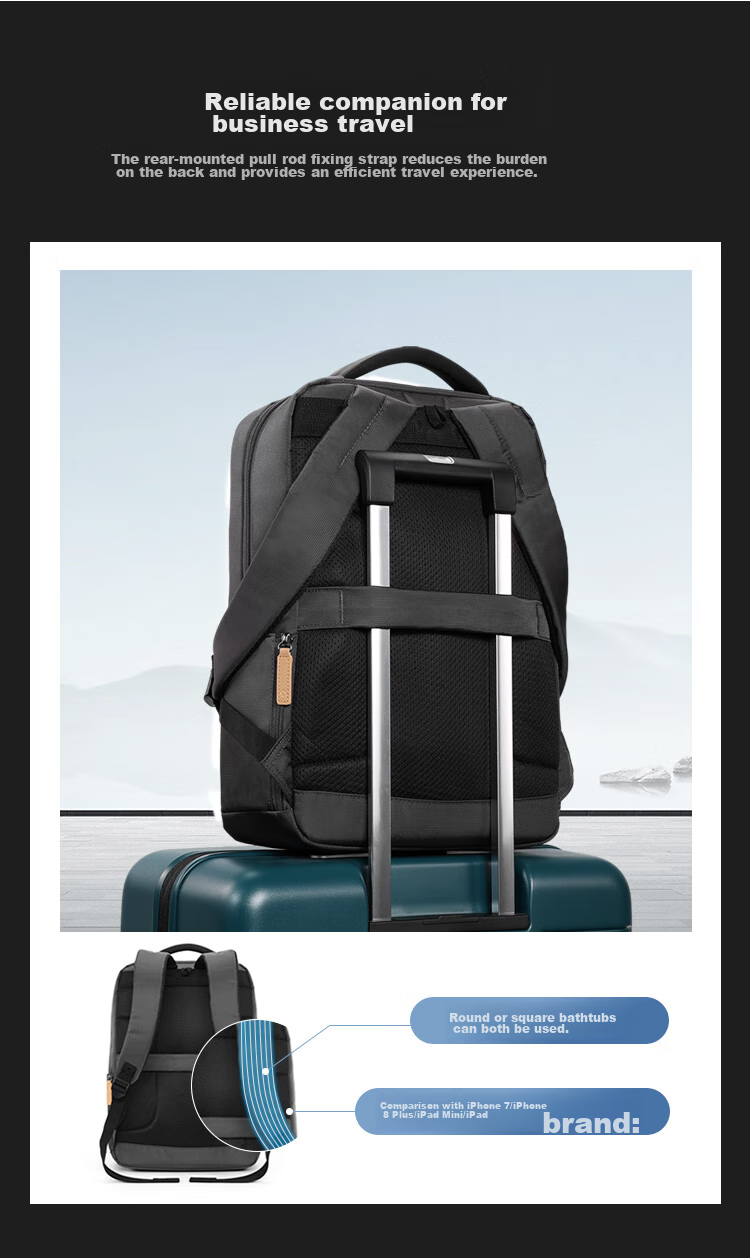 Xinxiuli Backpack, Laptop Bag for Men, Large Capacity Business Travel Bag, Commuter Notebook Bag, 16-Inch Schoolbag 8