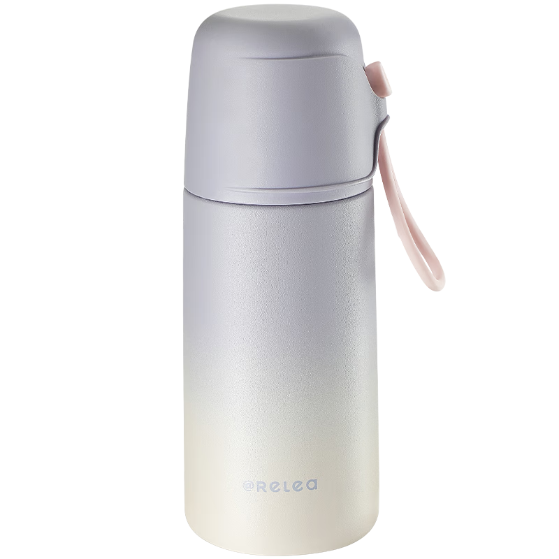 RELEA Insulated Water Bottle for Children, Boys And Girls, 316L Stainless Steel Portable Outdoor Tea Cup, Student Water Bottle, Mid-Autumn Festival Gift