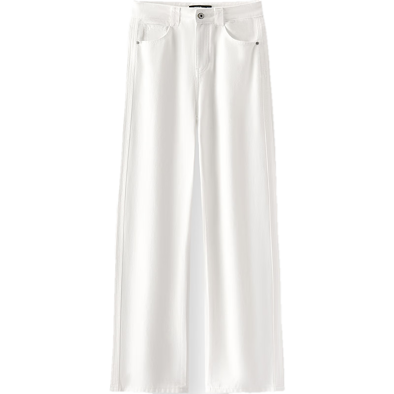 Semir Women's Cool-Feeling Wide-Leg Jeans, Summer 2025, Leg-Lengthening Pants, 109325124006