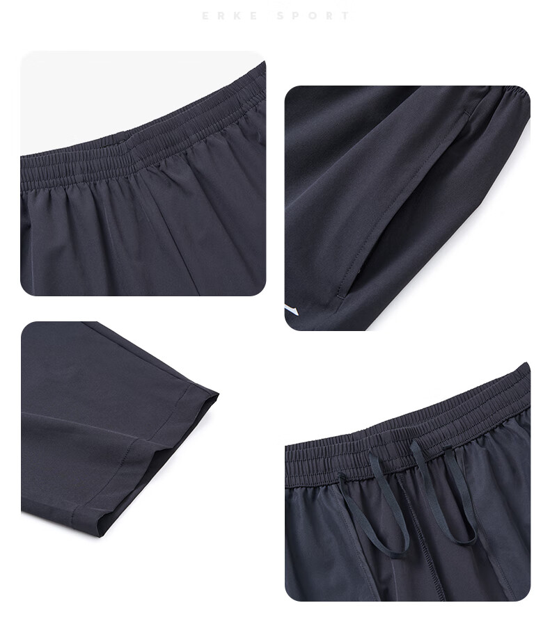 ERKE Men's Sports Shorts, Autumn Casual Quick-Dry Moisture-Wicking Breathable Running Pants for Me 21