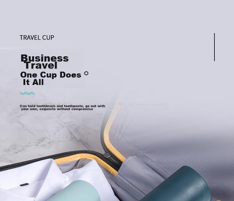 Siwangongli Travel Toiletry Cup, Toothbrush Cup, Portable Toothbrush Holder, Mouthwash Cup, Tooth Mug, Toothpaste Storage Container, Dental Care Box SW7605 3