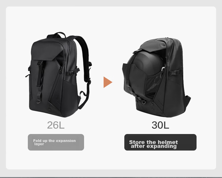 JD Original Black Knight 2.0 New 2026 Men's Backpack, Outdoor Hiking Bag, 26L Sports Business Laptop Bag 5