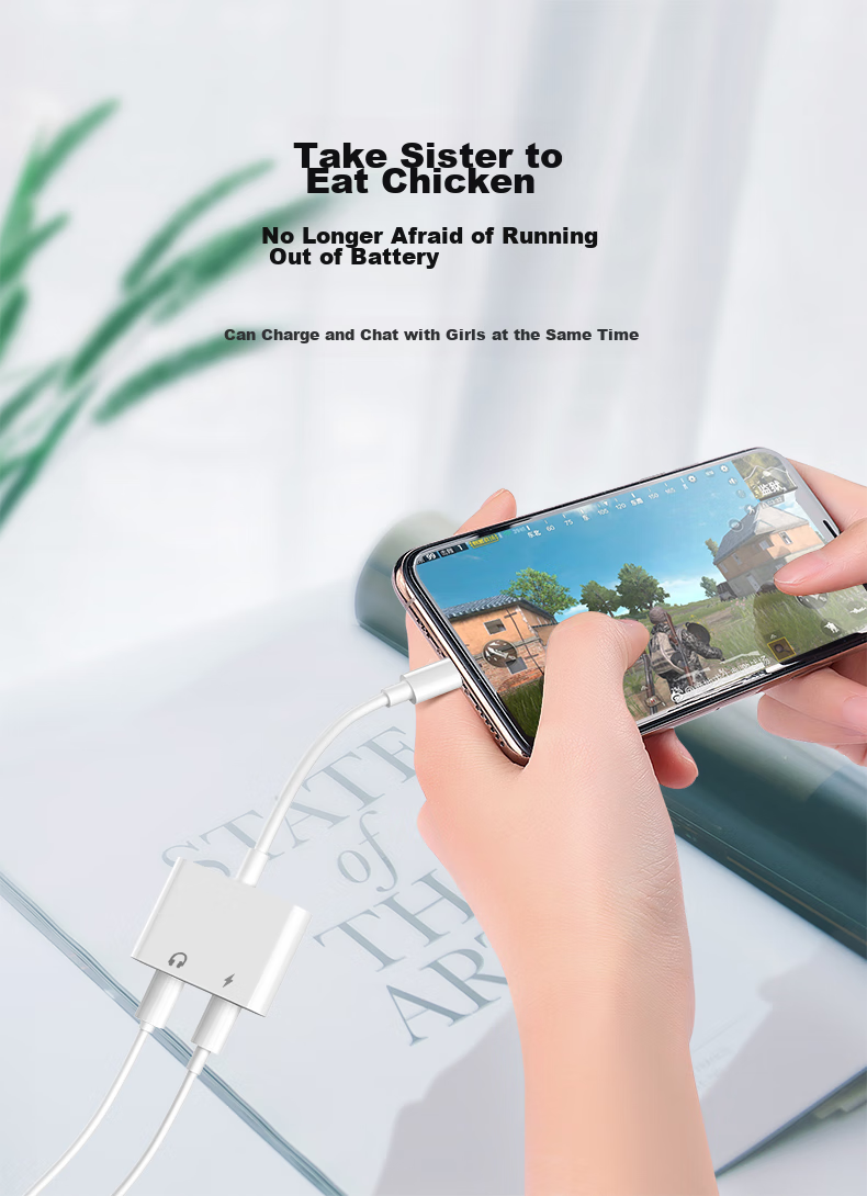 Bkayp Apple Earphone Adapter, Lightning Converter, Compatible with IPhone And IPad, No Interference for Live Streaming, Four-In Plug-And, for Watching Shows And Gaming 6