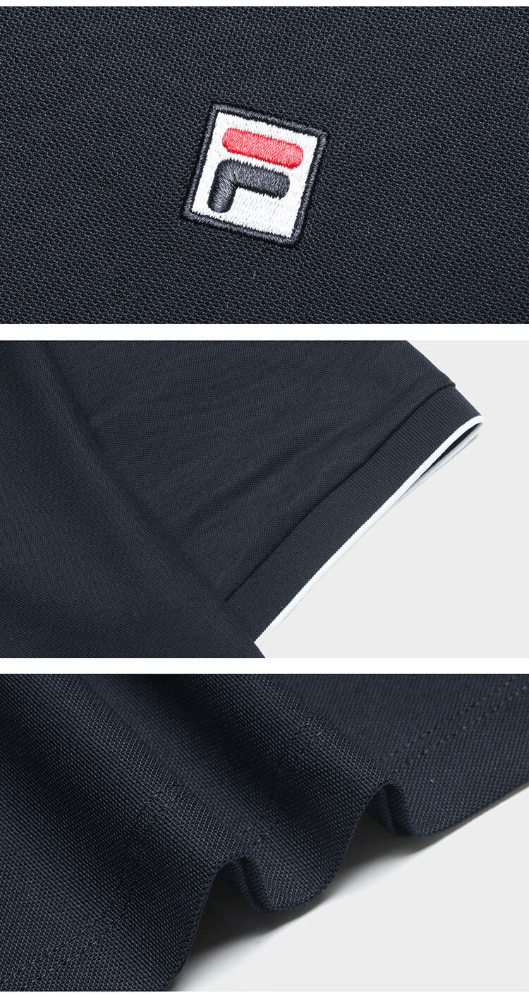 FILA Official Men's Polo Shirt 2026 Summer Cooling Short Sleeve Breathable Casual Business Top 12