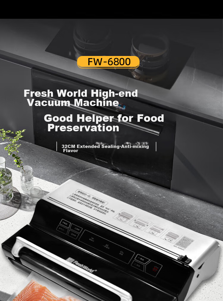 Fresh World Vacuum Sealer Machine for Home And Commercial Use, Fully Automatic Packaging Machine, Suitable for Both Dry And Wet Food, High Suction Power, High-Power Food Compression Sealing Vacuum Machine FW-3150 2