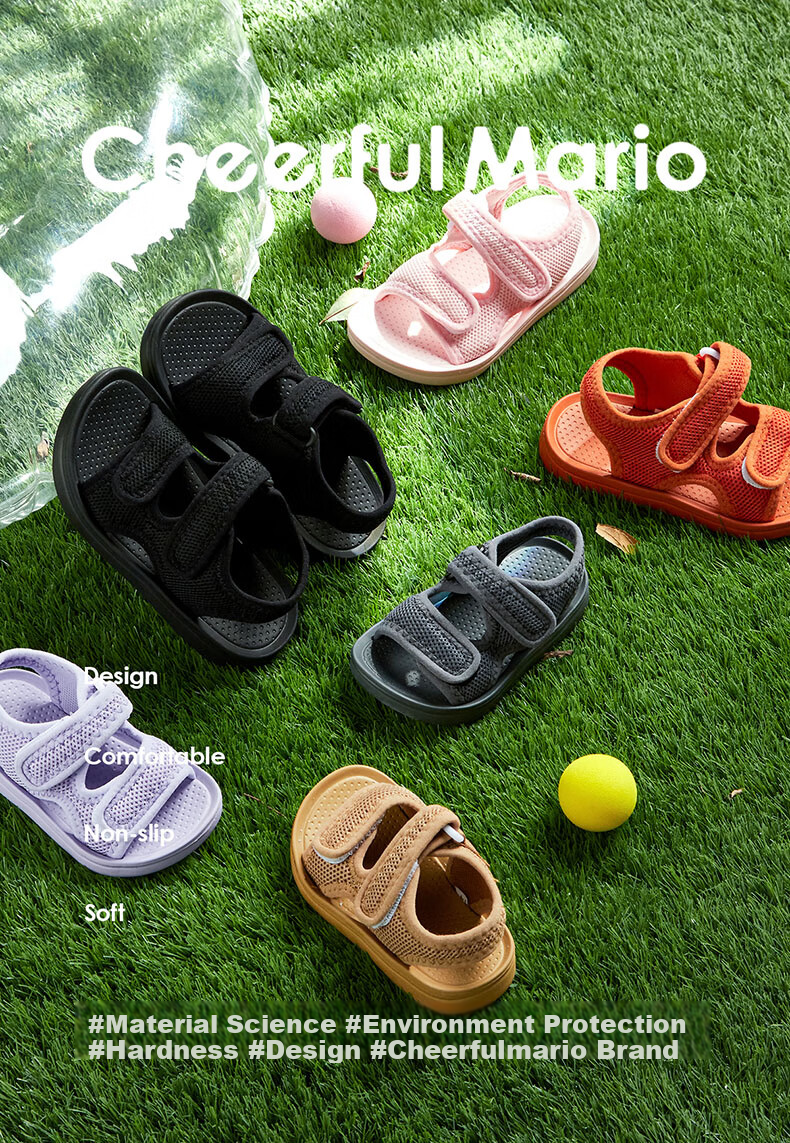 Cheerful Mario Children's Sandals for Boys And Girls, Summer Style for Older Kids, 2026 New Soft-Soled Non-Slip Beach Shoes for Toddlers And Young Childre 4