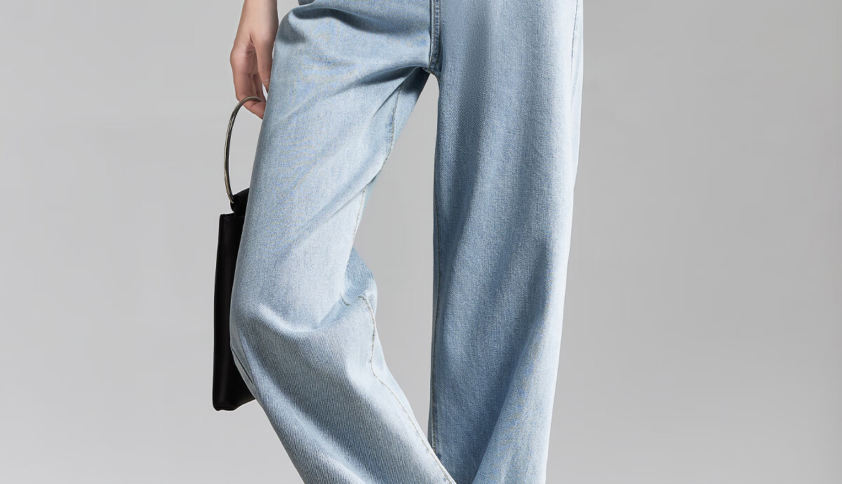 PinCai Women's Solid Color High Waist Loose Casual Wide Leg Jeans Straight Leg Fashion All-Match Trousers P13KN1438 5