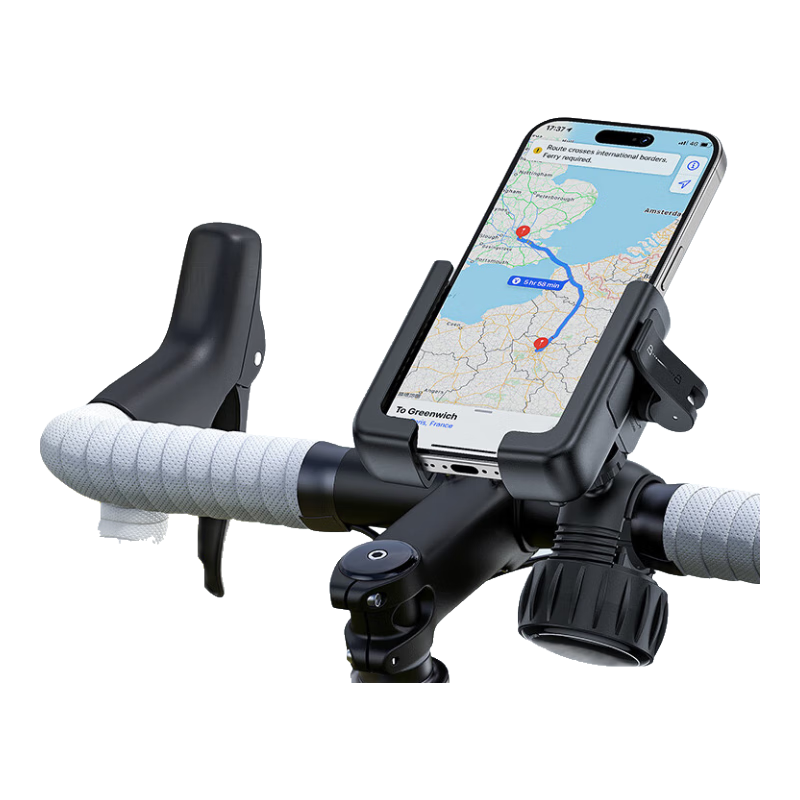 Baseus Electric Bike Phone Holder, Bicycle Riding Mount, Motorcycle Outdoor Navigation Fixator, Food Delivery Rider Courier Rack, Shock-Absorbing Non-Slip Cycling Equipment Universal