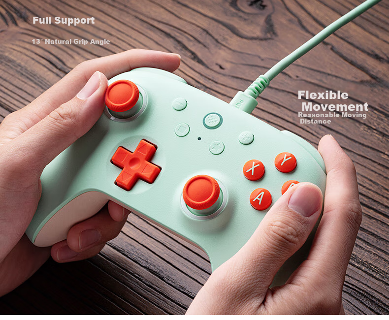 8BitDo Hunter 2 Youth Edition Wired Dual Hall PC Steam Android Game Controller for Monster Hunter 3, Arknights Zero, Monster Hunter: World, Genshin Impact, Pokemon Legends 13