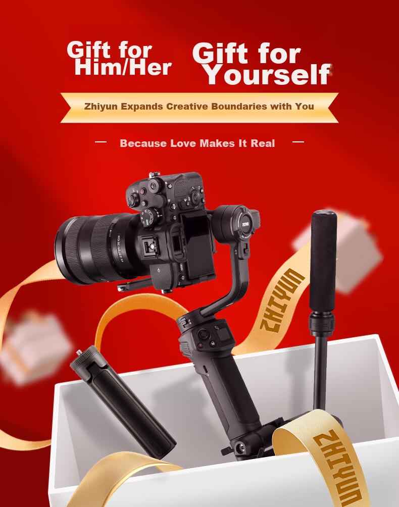 Zhiyun WEEBILL 3S Camera Stabilizer Handheld Gimbal, Anti-Shake Professional Handheld Shooting for Commercial Use, 3kg Load Capacity, DSLR And Mirrorless Camera Gimbal Kit 3