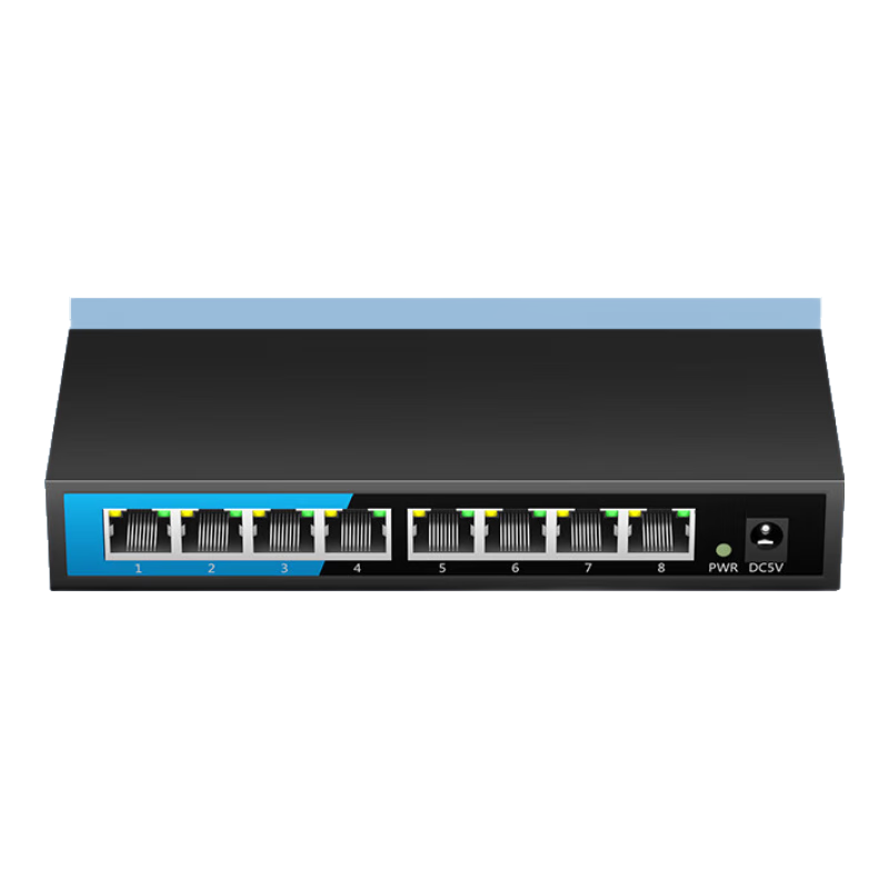 OAMLink, 8-Port Gigabit Switch, for Home And Dormitory Use, Office Splitter, Metal Shell, OAM-6000