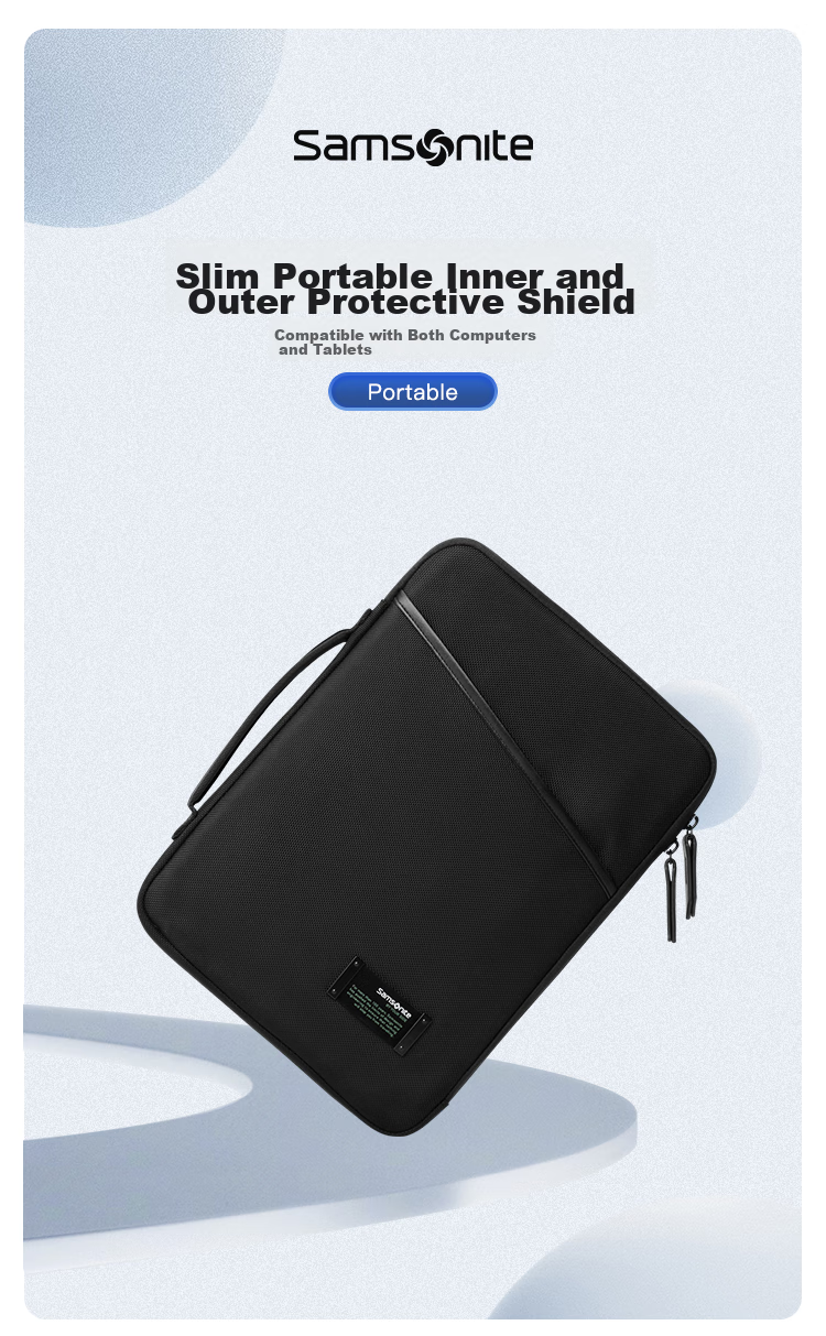 Xinxiuli Laptop Sleeve, 14.1-Inch Handheld Bag, Slim Notebook Macbook Airbag Protective Case, Gift 1