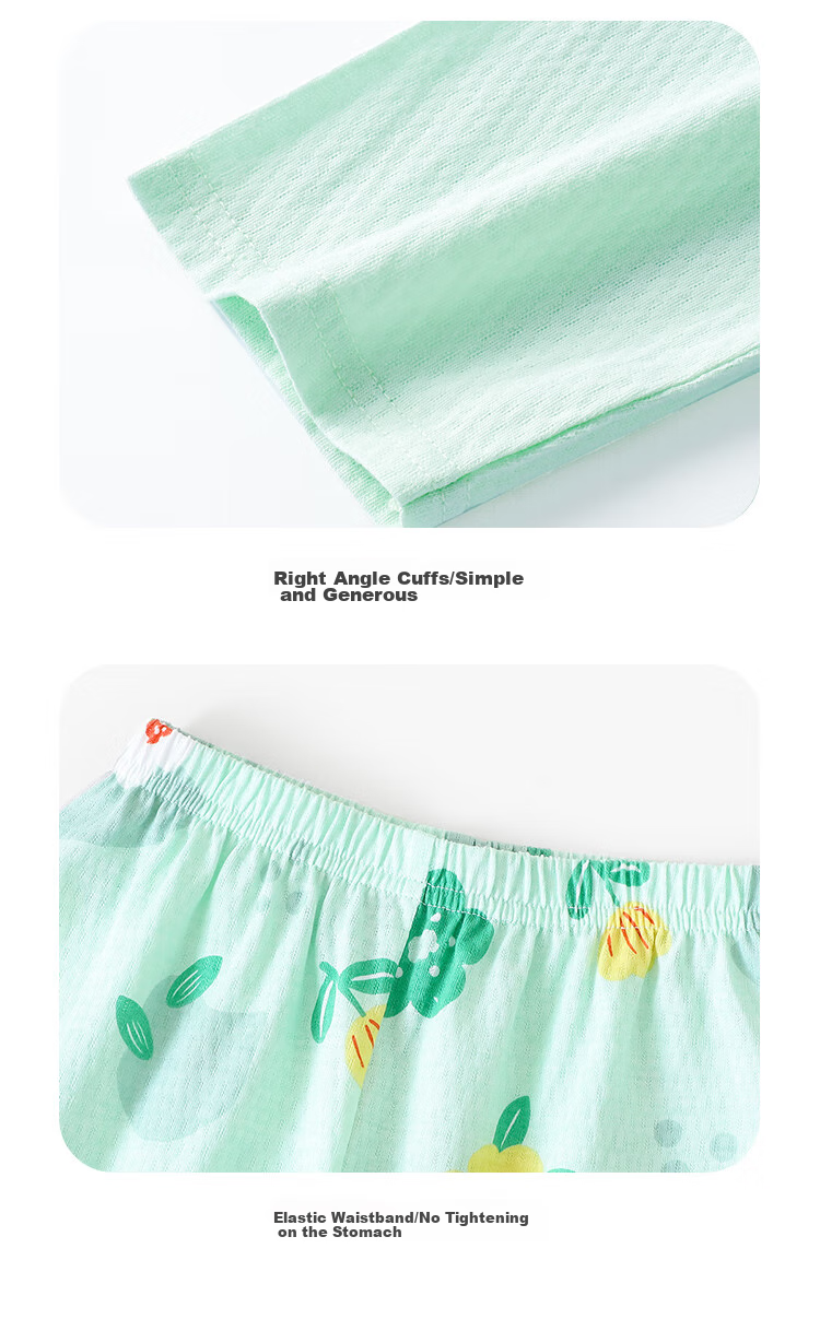 DEESHA [100% Cotton Mesh] Children's Loungewear, Girls' Pajamas for Older Kids, Children's Air Conditioning Suit Set 10