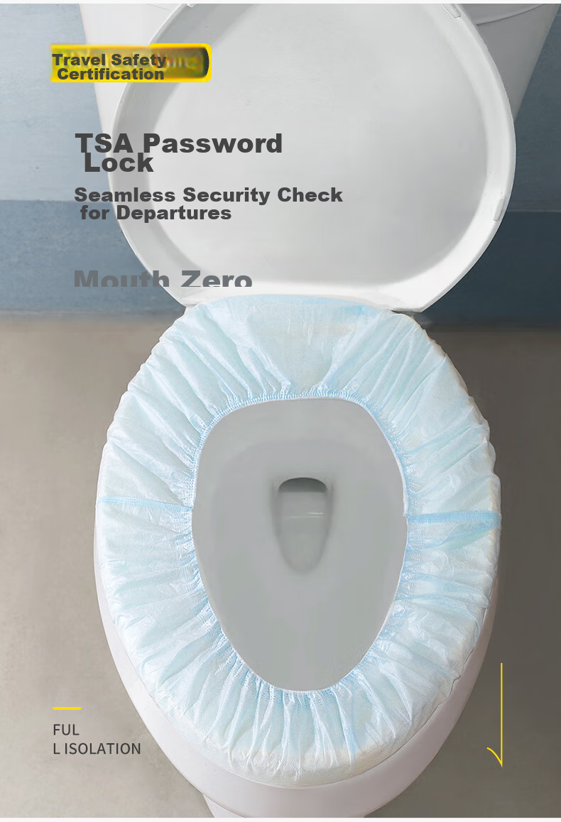 JOYTOUR Disposable Toilet Seat Covers, Antibacterial Maternity Seat Covers for Hotels And Travel, Non-Woven Fabric Seat Cover Set - Pack of 10 5