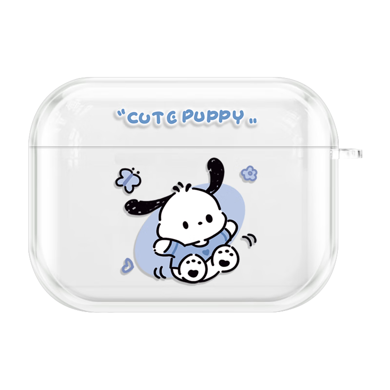 Yingkaida AirPods 3 Case [Happy Pachydog], Apple Earphone Protective Case, Wireless Bluetooth Earphone Cover, Shockproof Creative Anti-Slip Shell, Storage Case