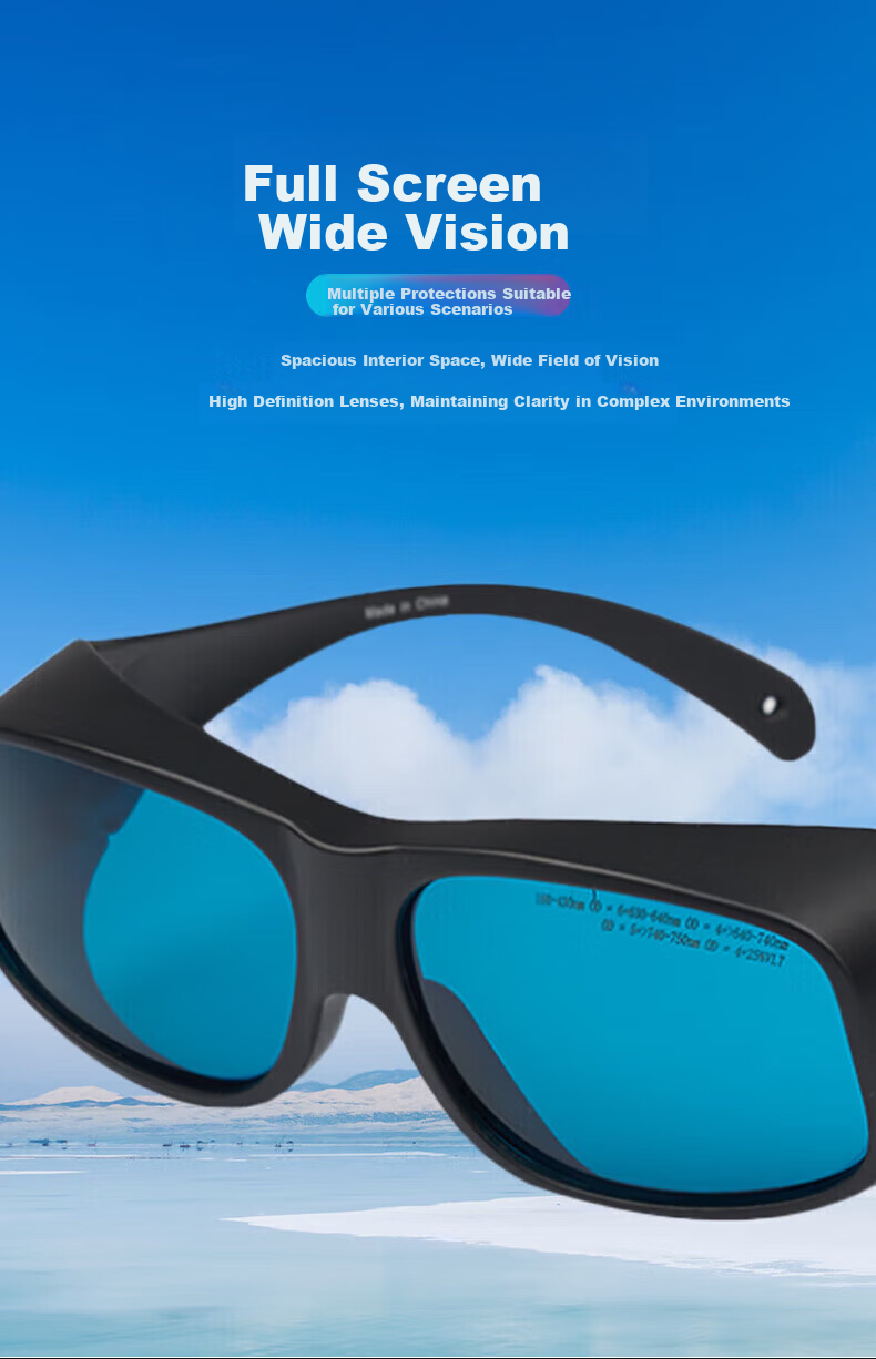 GOL-SIV® Laser Safety Goggles, 200-2000nm Industrial High-Intensity Anti-Laser Marking, Laser Protective Eyewear, Pulse Beauty Hair Removal Photon Skin Rejuvenation, 1 Pair 5
