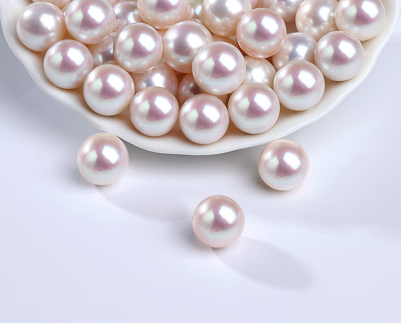 Daimi 18K Gold Round Bead, 10-11mm Minimalist Series Freshwater Pearl Stud Earrings, Mother's Day Gift for Girlfriend Or Wife 26