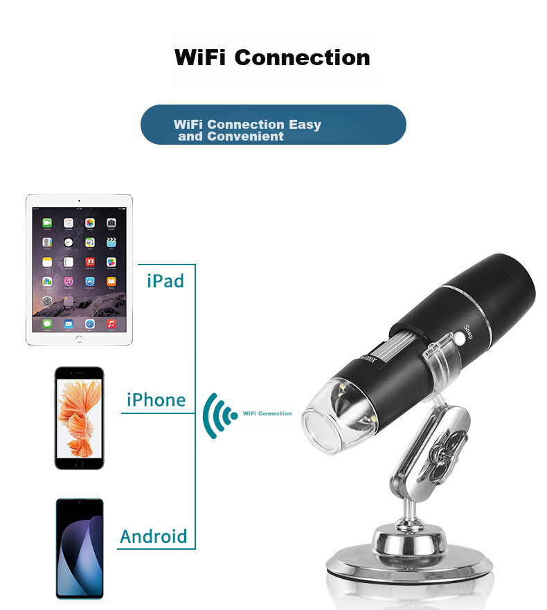 MIXOUT Digital Microscope, Electronic Magnifier, WiFi Connection to Smartphone for Photography And Video Recording, Industrial Circuit Board Repair 3