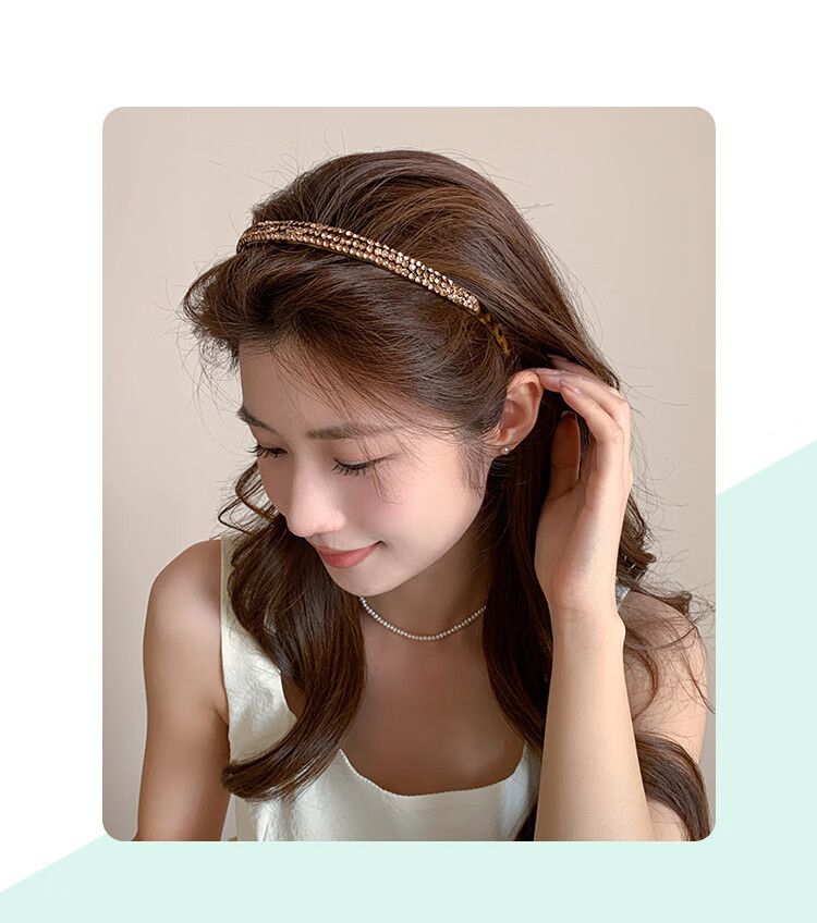 CHIMERA Luxury Princess-Style Headband, High-End Korean Version, Simple Hair Accessory, Mid-Autumn Festival Gift for Wome 14