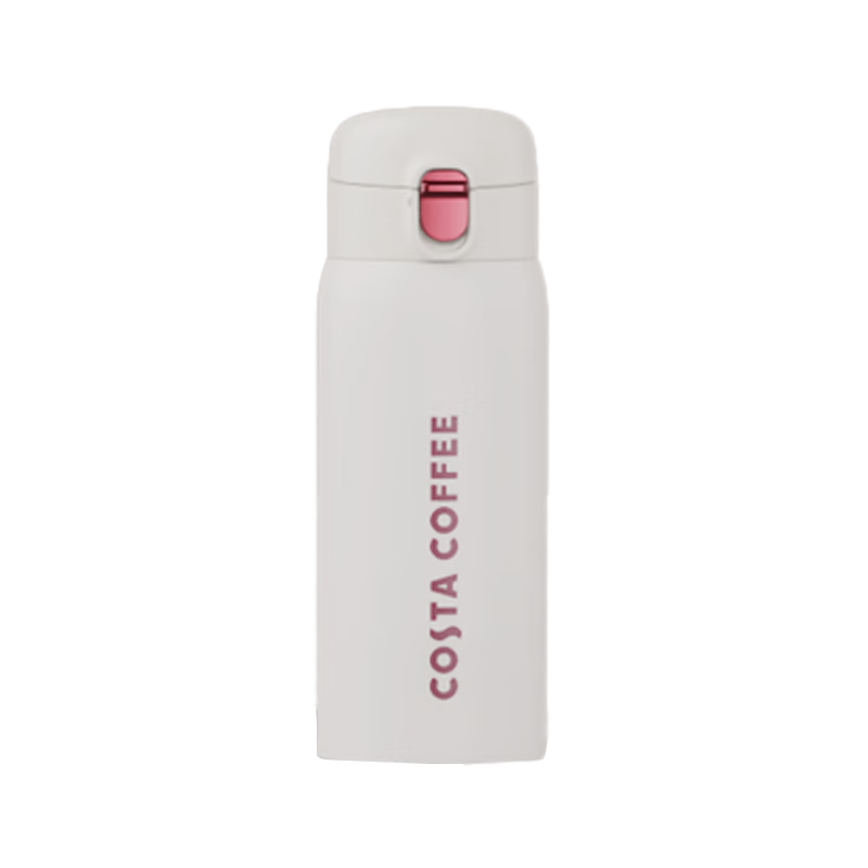 JD Original Insulated Mug [COSTA Collaboration] Spring Lid Portable Coffee Cup for Men And Women, Stainless Steel Water Bottle, 350ml