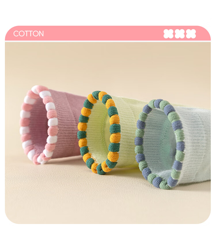 MiiOW Children's Socks, Girls' Socks, Autumn And Winter, Cute Baby Girl Socks for Older Children, Cotton Mid-Calf Socks, Colorful Rabbit Design, Size L 5