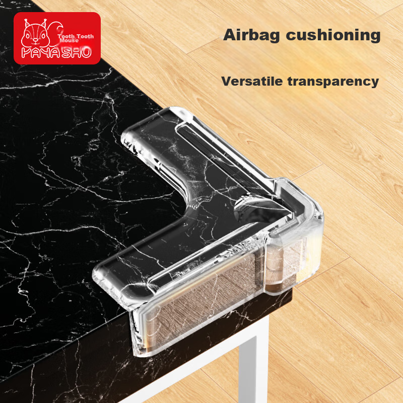 Yayashu Transparent Corner Guards, Child Safety Edge Protectors, Table Edge Air Cushion Corner Protectors, Anti-Collision Protection Strips, Right-Angled 10 Pieces