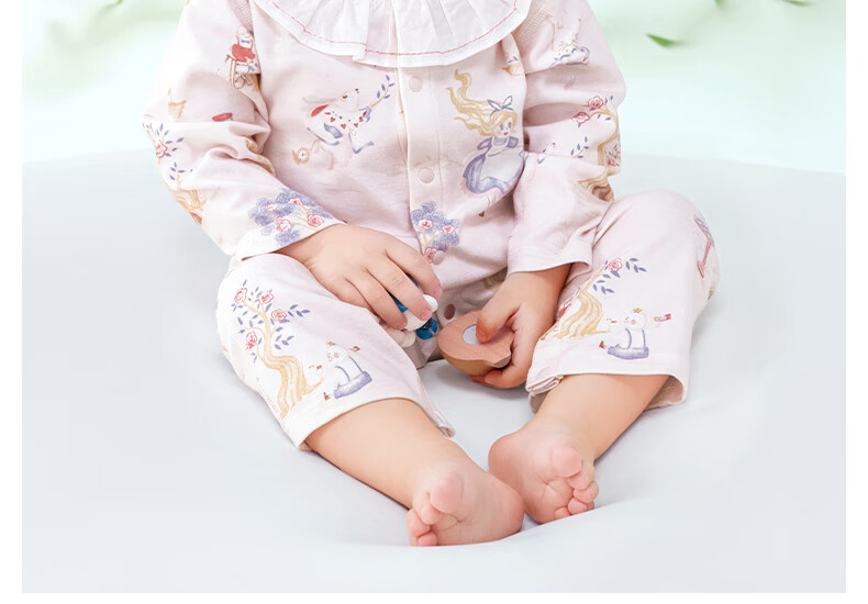 Beitaisi Baby Clothes Spring And Autumn Style, Unisex Infant Romper for Going Out, Class A Breathable Newborn Onesie 7