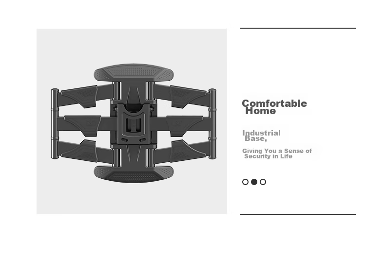 NB D65 TV Wall Mount Universal Rotating Extendable TV Bracket for Xiaomi, Hisense, Skyworth, TCL, Samsung (32-75 Inches) 14