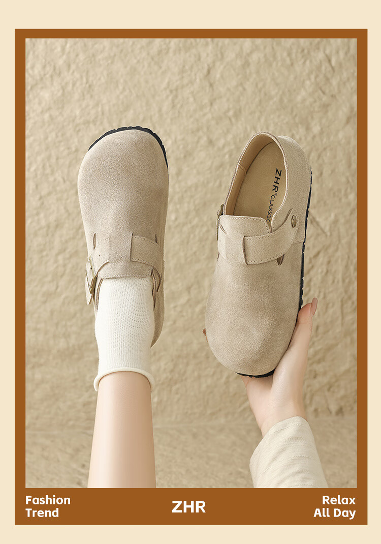 ZHR Bukeen Women's Retro Slip-On Shoes, Height-Increasing, Lightweight Breathable Casual Shoes, Soft-Soled Women's Footwear Style 2