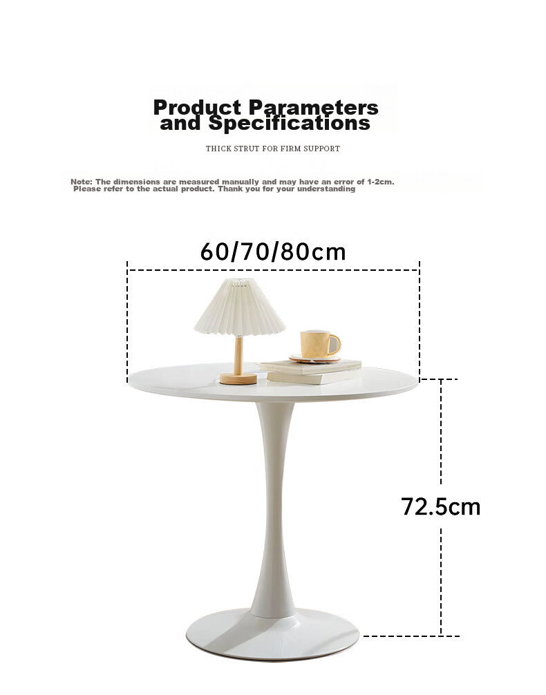 Fanshe Dining Table Negotiation Table Balcony Small Round Table Tulip Simple Office Apartment Hotel Reception Round Table And Chair Set 15