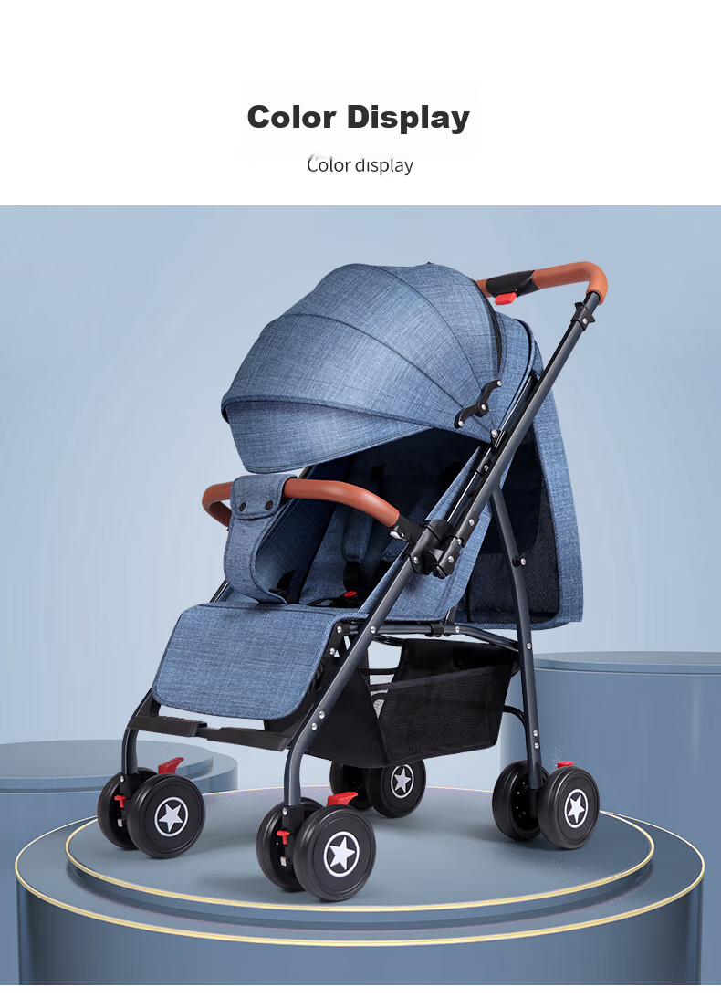 ANGI BABY Stroller: Reclining, Foldable, Shock-Absorbing, Reversible Umbrella Stroller with One-Click Folding And All-Wheel Drive for Toddlers 20