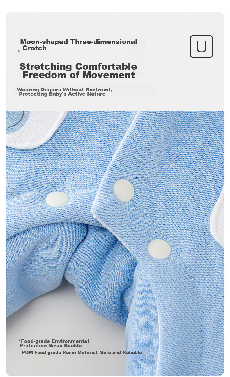 Shubeiyi Baby Clothes Newborn Onesie Infant Outdoor Wear for Boys And Girls Romper Full Moon Crawling Suit Yellow 66CM 6