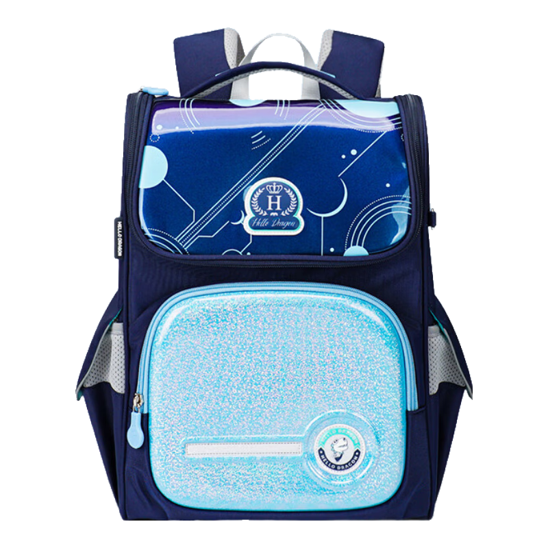Herder Lightweight Spine-Protecting Backpack for Primary School Students, British Style, for Grades One to Six, Lightweight, Anti-Gravity Elastic Weight-Reducing Backpack
