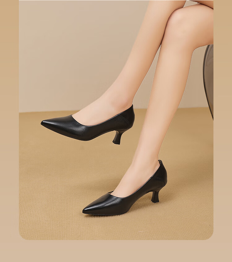 Dusto Pointed Toe Stiletto High Heels for Women, 2026 New Spring Style, Comfortable Soft-Soled Work Shoes for Long-Standing, Suitable for Office And Commuting 1