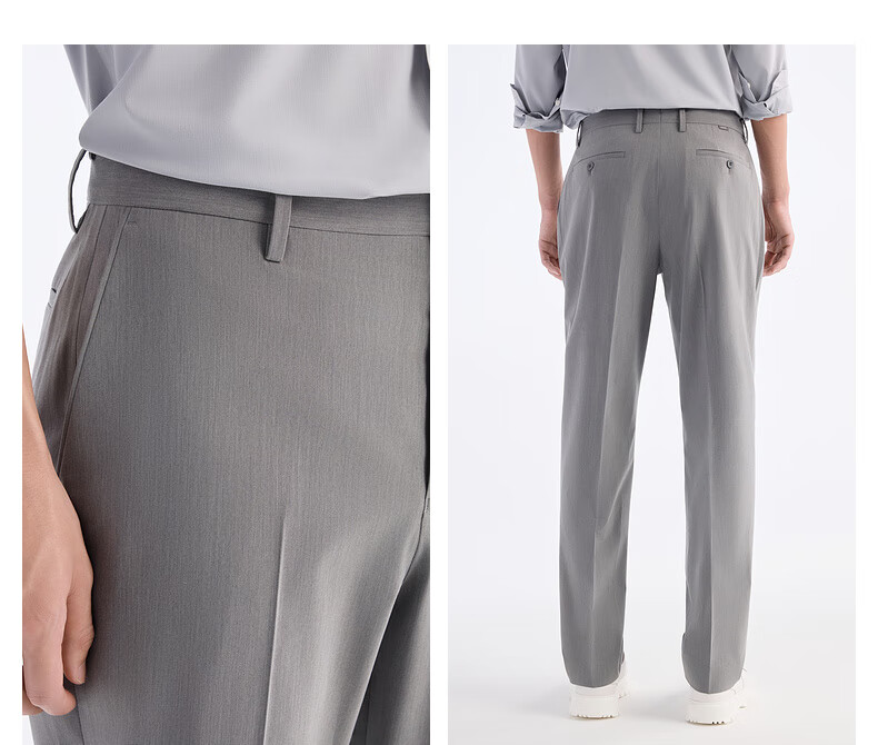 JOEONE Men's Pants, Dress Pants [Wrinkle-Resistant, Color-Fast, Stress-Free Dress Pants], Spring And Summer Business Casual Pants for Men, Size 35 24