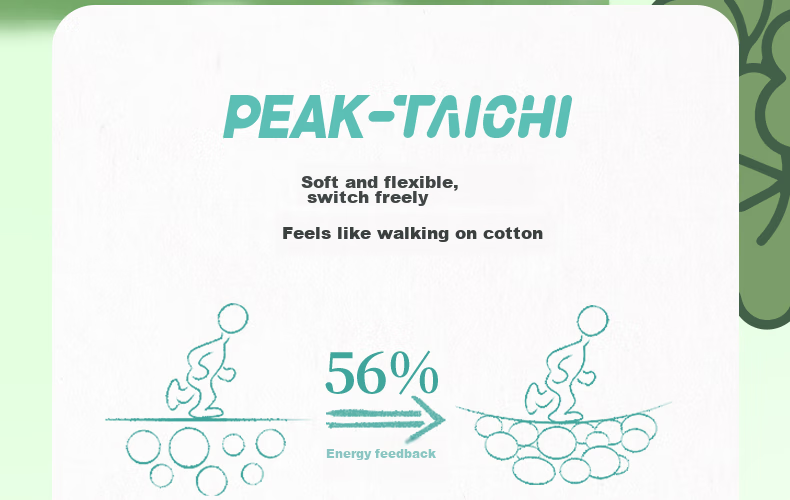 PEAK Taiji [Xiyu] Sports Slippers, Summer Non-Slip Versatile Sandals, Thick-Soled Soft Cushion Beach Shoes, DL420267 10