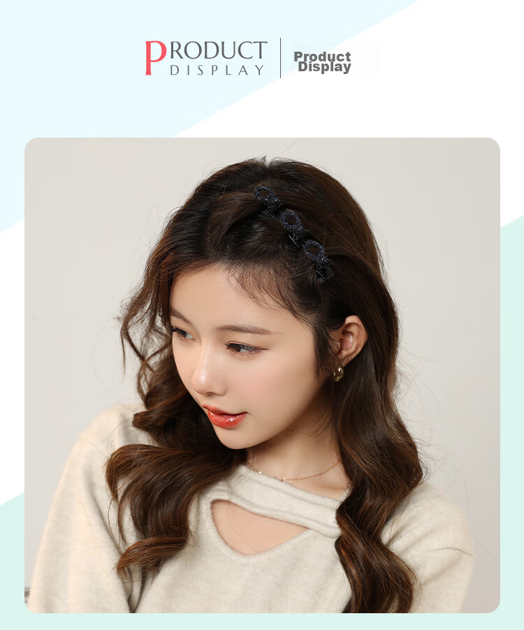 CHIMERA 2 Pieces Bangs Side Clips, Korean Internet Celebrity Barrettes, Duck Bill Clips for Women, Hairpins, Mid-Autumn Festival Gift 5