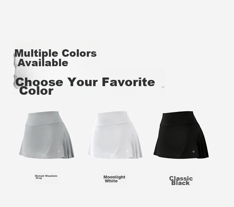 KAZUKOIN High-Waisted Skirt for Women, Spring And Autumn Outdoor Sports Fitness Yoga City Light Outdoor A-Line Pleated Skirt 9