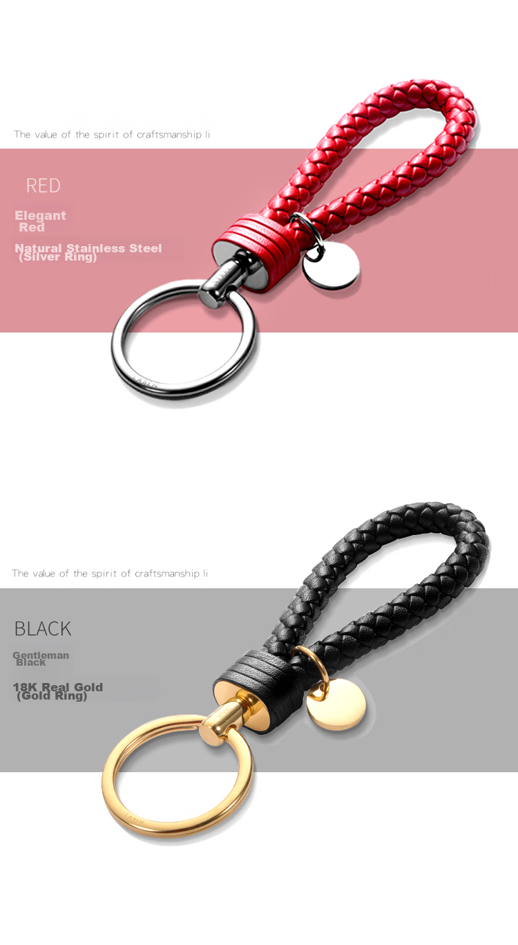 Laiben Knitted Car Key Chain for Men And Women, Key Pendant, Key Ring Lanyard, High-End Personalized Ornament BV 14
