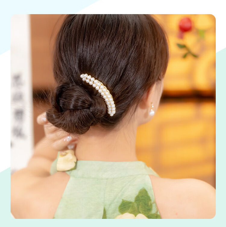 CHIMERA Hair Bun Maker, Back-Of Hair Clip, High-End Hair Accessory for Women, Hair Comb, Birthday Gift for Girls 17
