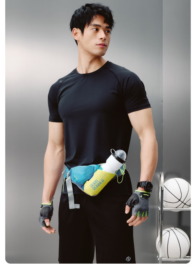 JD Original Summer Cool-Feeling Freedom Sports T-Shirt, Quick-Dry Fitness Outdoor Men's Short-Sleeve Clothing, Gray-Green, 3XL 5