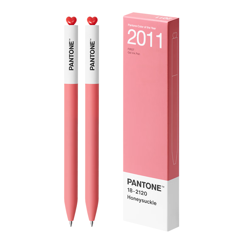 KACO X PANTONE Collaboration Pantone 0.5mm Gel Pen, Stylish Signature Pen, Quick-Drying Ballpoint Pen, Black Ink Pen, Carbon Pen, Student Exam Pen (2011), 2-Pack