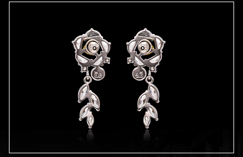 Eternelle French Original Design Camellia Earrings, Elegant And Luxurious High-End Ear Studs for Wome 4