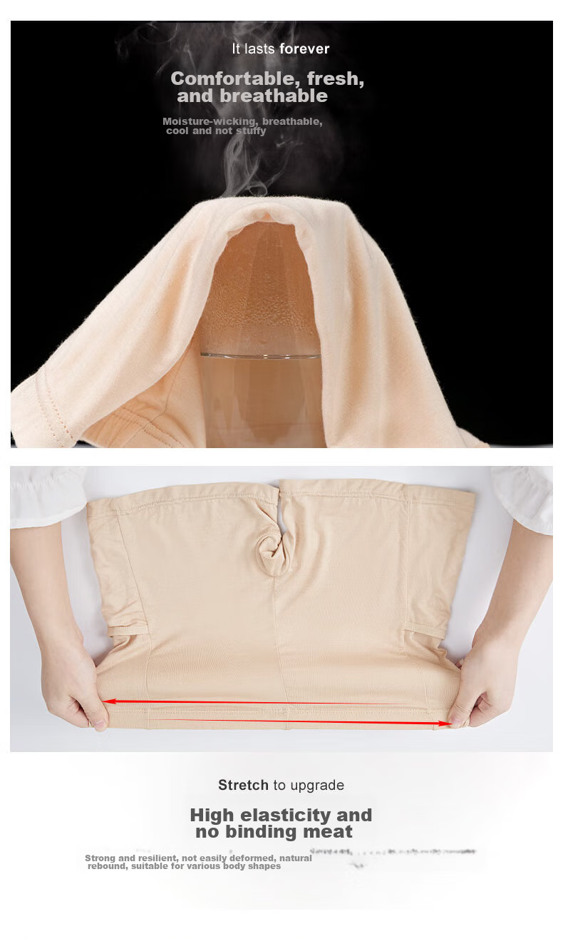 LangSha Safety Shorts for Women with Pockets, Summer Undershorts, Anti-Exposure, Non-Rolling, Elastic, Tight-Fitting, Flat-Angle, Three-Quarter Length Safety Shorts for Wome 8