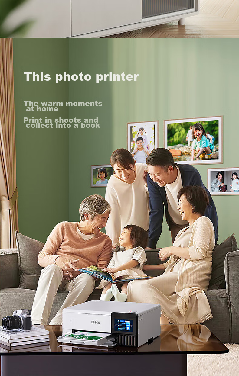 Epson L8168 Premium Home 6-Color Photo A4 All-In Printer with AI Learning, Color Touchscreen, Automatic Duplex Printing, Copying And Scanning, LCD Display 10