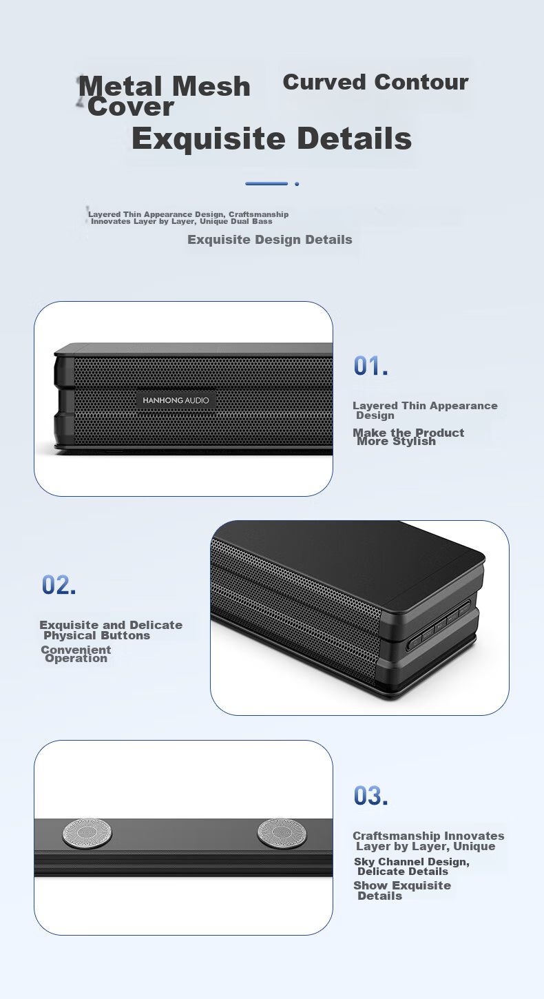 HANHONG_AUDIO 019KW-K TV Soundbar, Home Theater KTV Package, Surround Sound Karaoke Bluetooth Speaker, Karaoke Sound System for Home Indoor Use, Computer PS5 Speakers 21