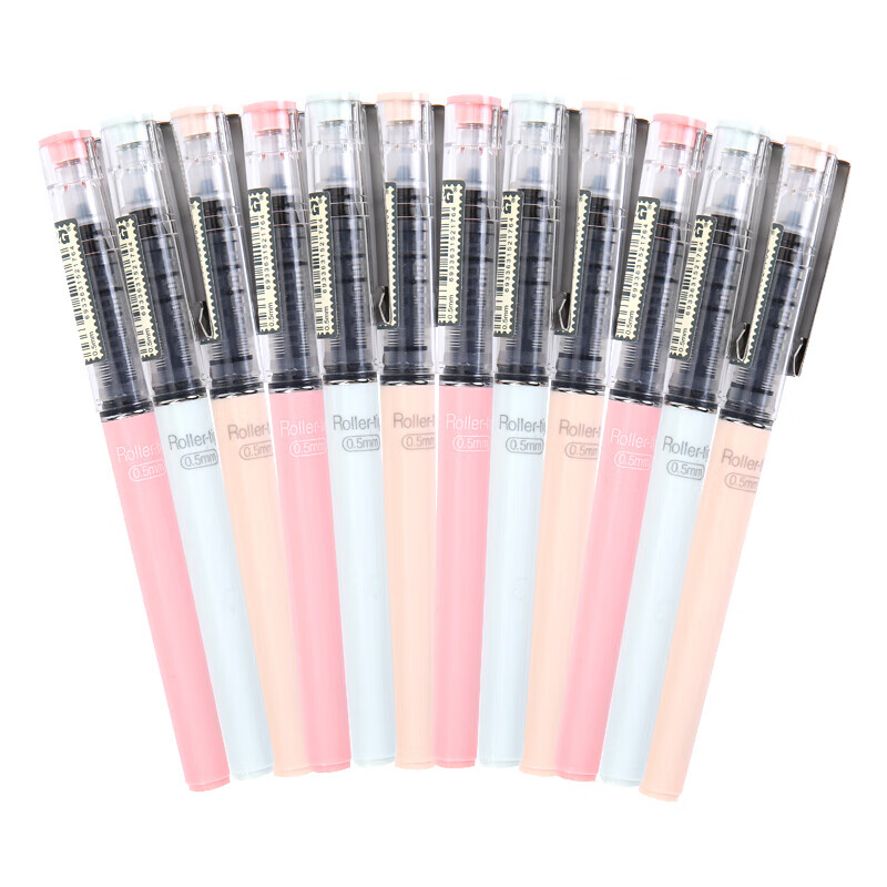 M&G 0.5mm Black Gel Pen Needle Tip Signature Pen Nude Control Series ARP41802A 6-Pack