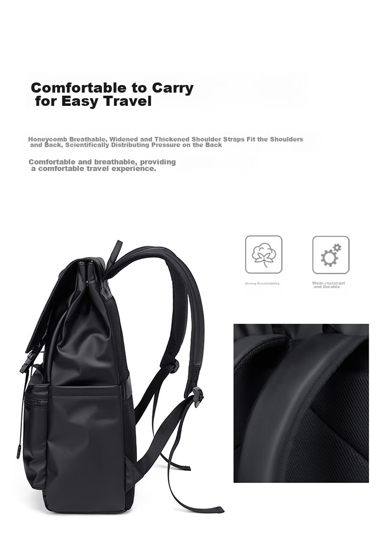 GOLF Backpack for Men And Women, Travel Laptop Bag 15.6/16 Inch, Student Bookbag with Flip Cover, Contrasting Colors, Business Trip Backpack 4